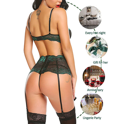 High waist Garter Set - Deal product