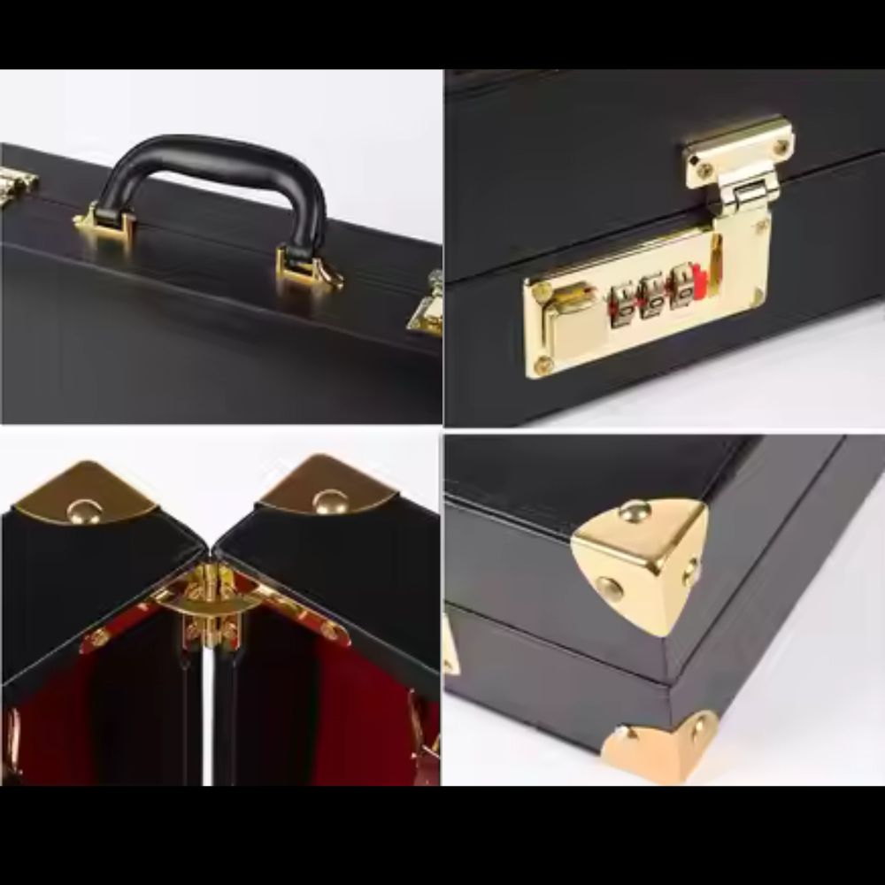 Luxurious Leather BDSM Kit with Lockable Storage Box