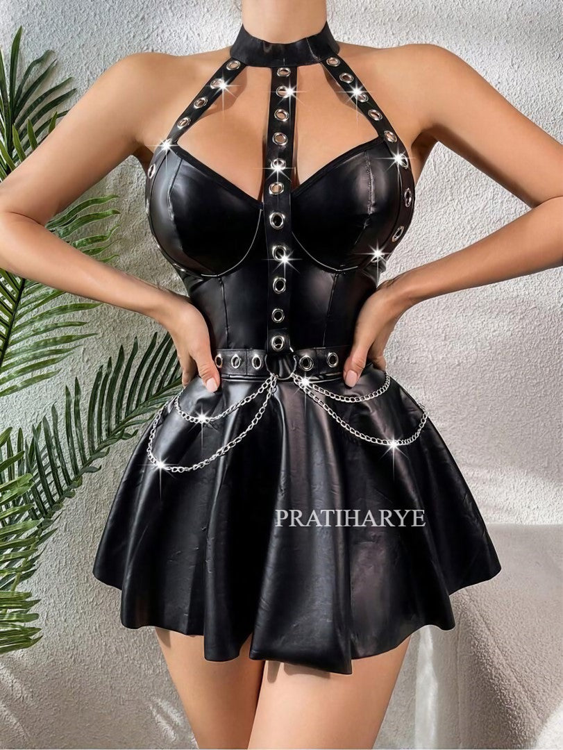 latex babydoll dress