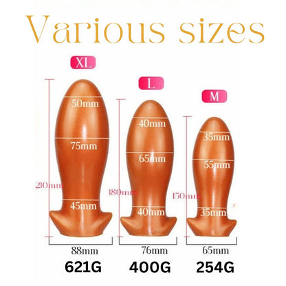 Rubber Huge Dil-do &amp; Anal/Butt Plug