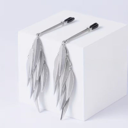 Metal Feather Nipple Clamps