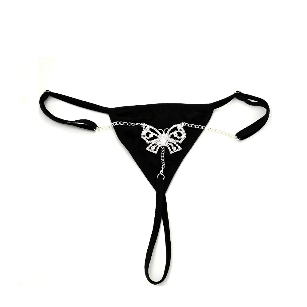 Sexy Butterfly Chain Thong