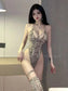 Snake Skin Bodysuit with Legs