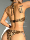 Leopard/Zebra Printed Bikini set with chain