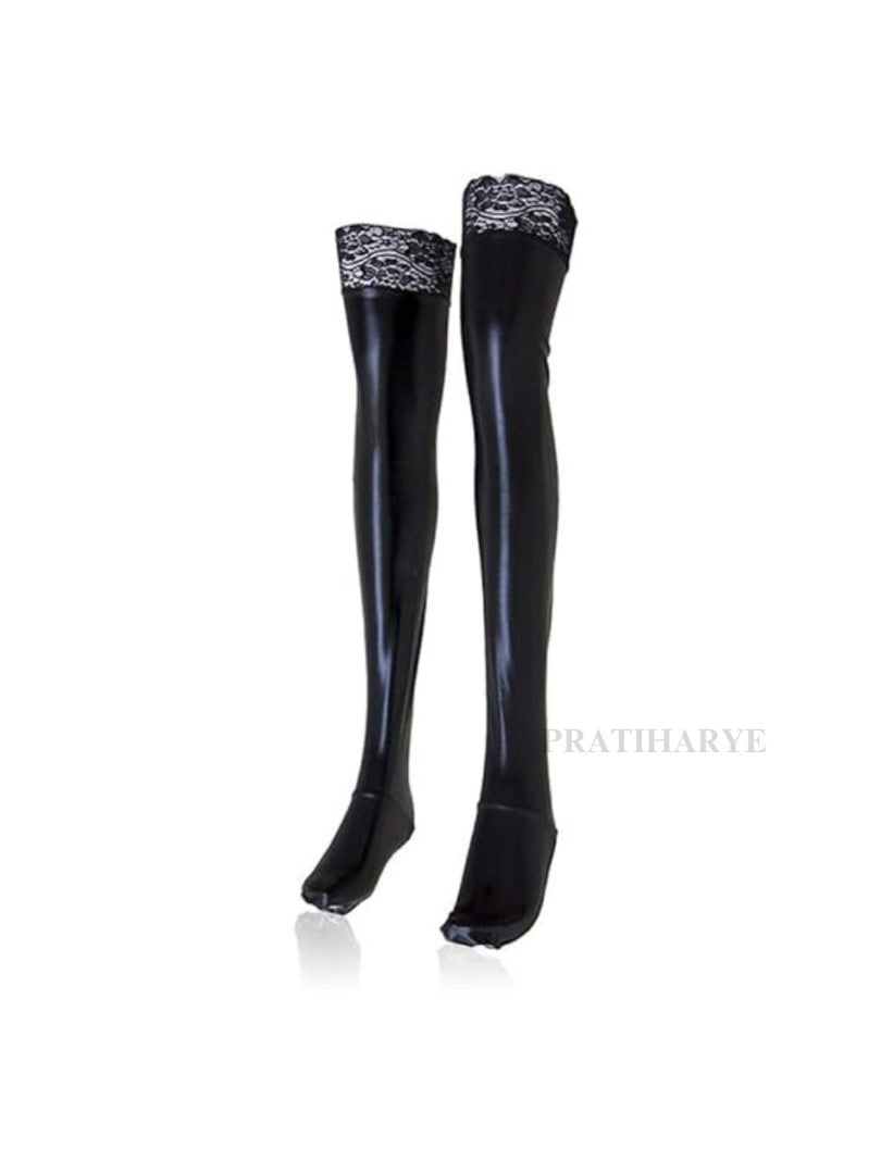 Pu Faux Leather Legs Lace