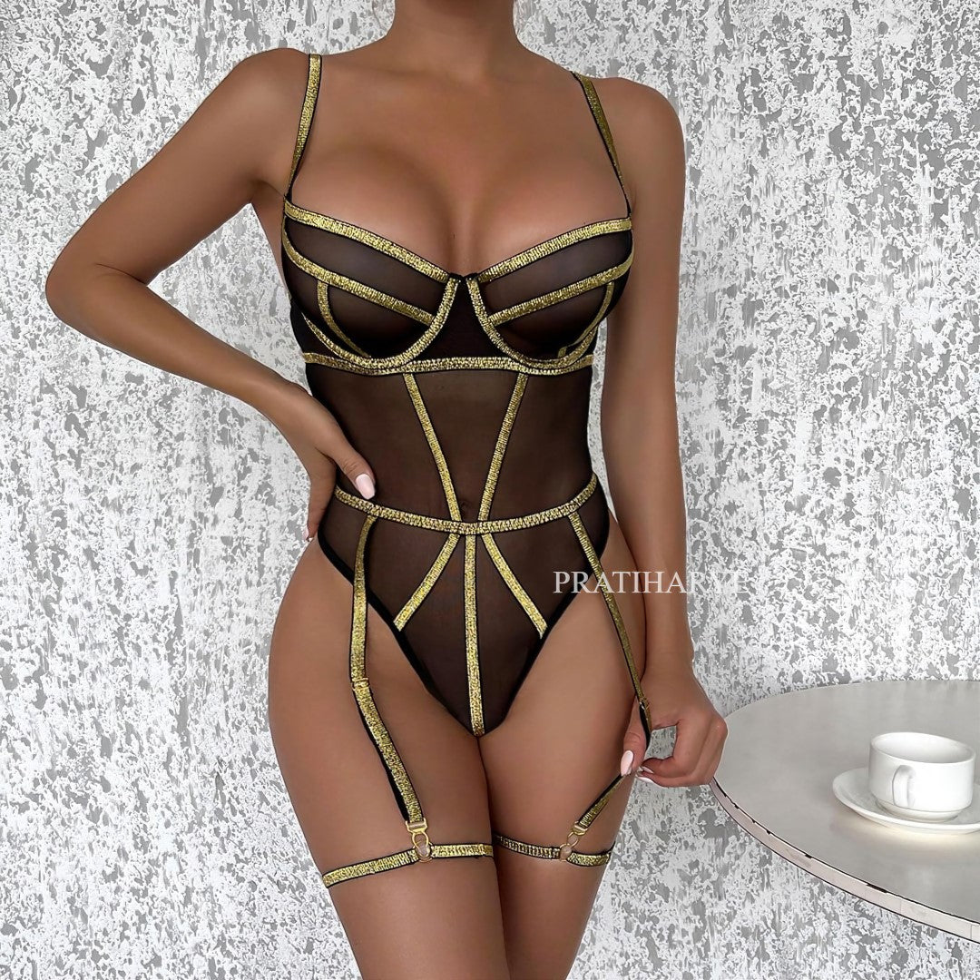 luxe lover sleevless body suit - pratiharye