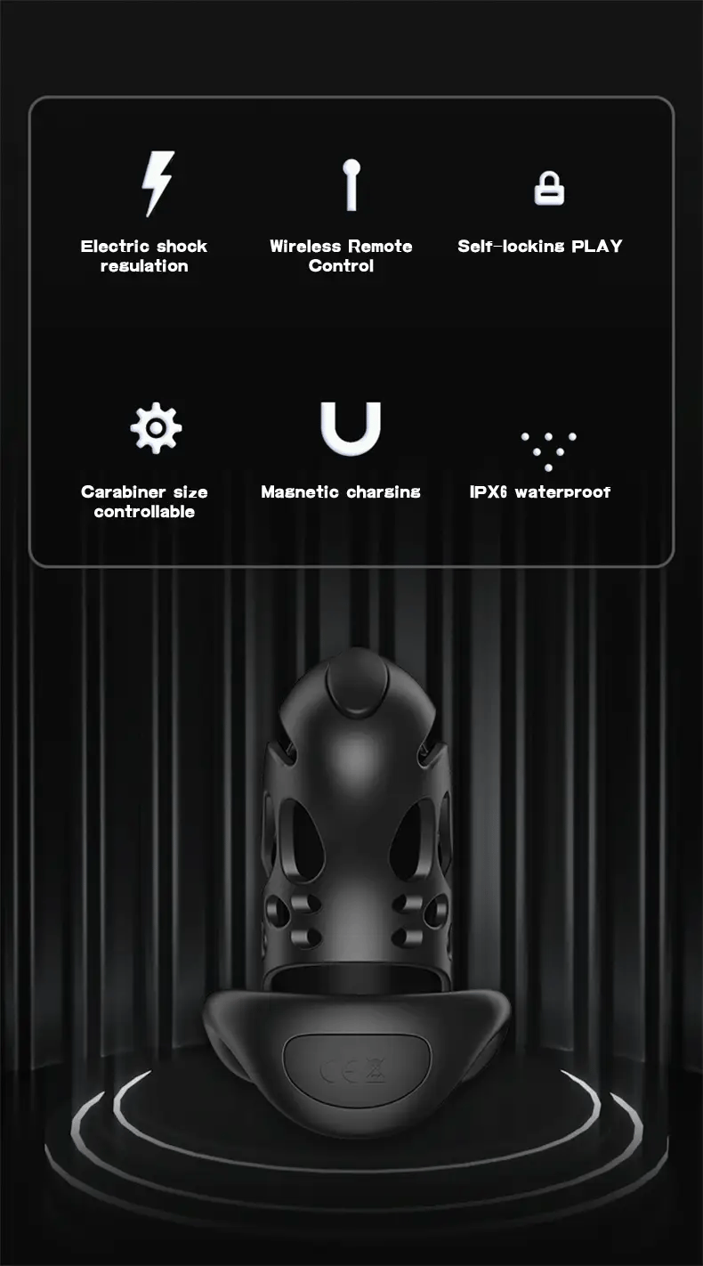 Premium Lockin Wireless Remote Electric Chastity Cage