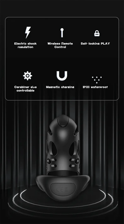 Premium Lockin Wireless Remote Electric Chastity Cage