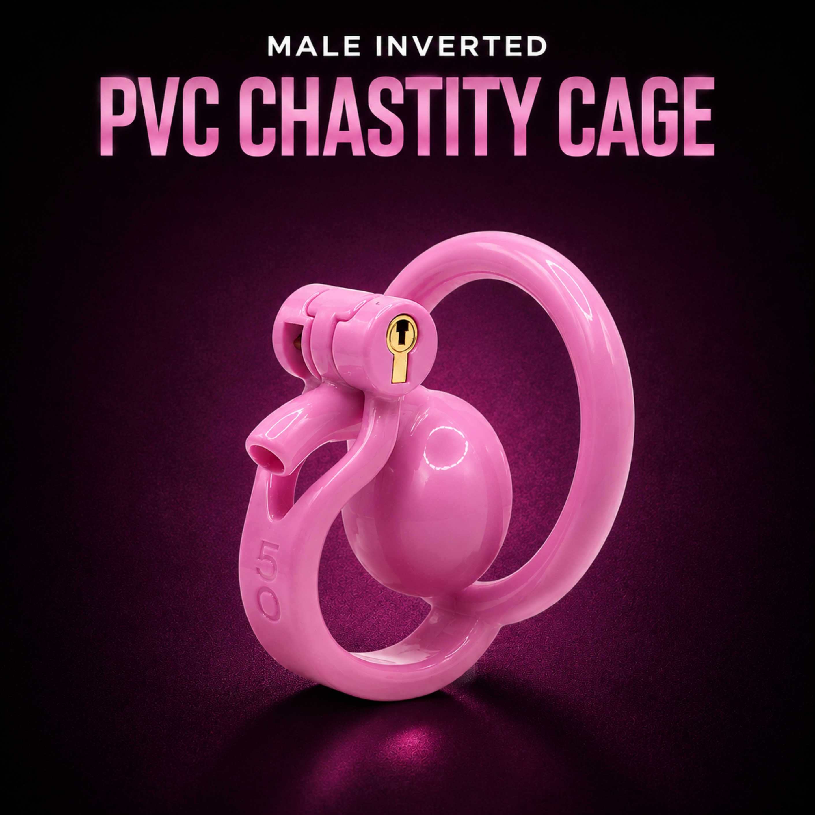 Male Inverted PVC Chastity Cage