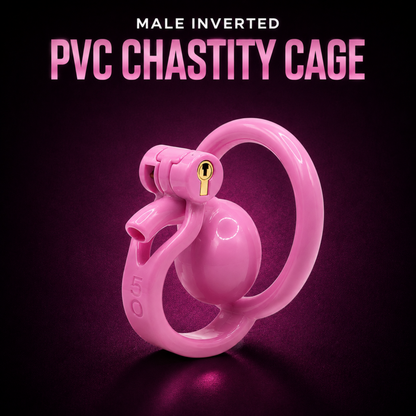 Male Inverted PVC Chastity Cage