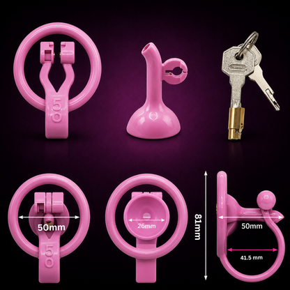 Male Inverted PVC Chastity Cage