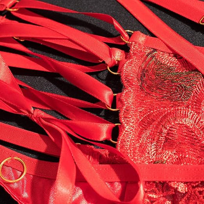 Sheer garter set 
pratiharye 
Lace garter set