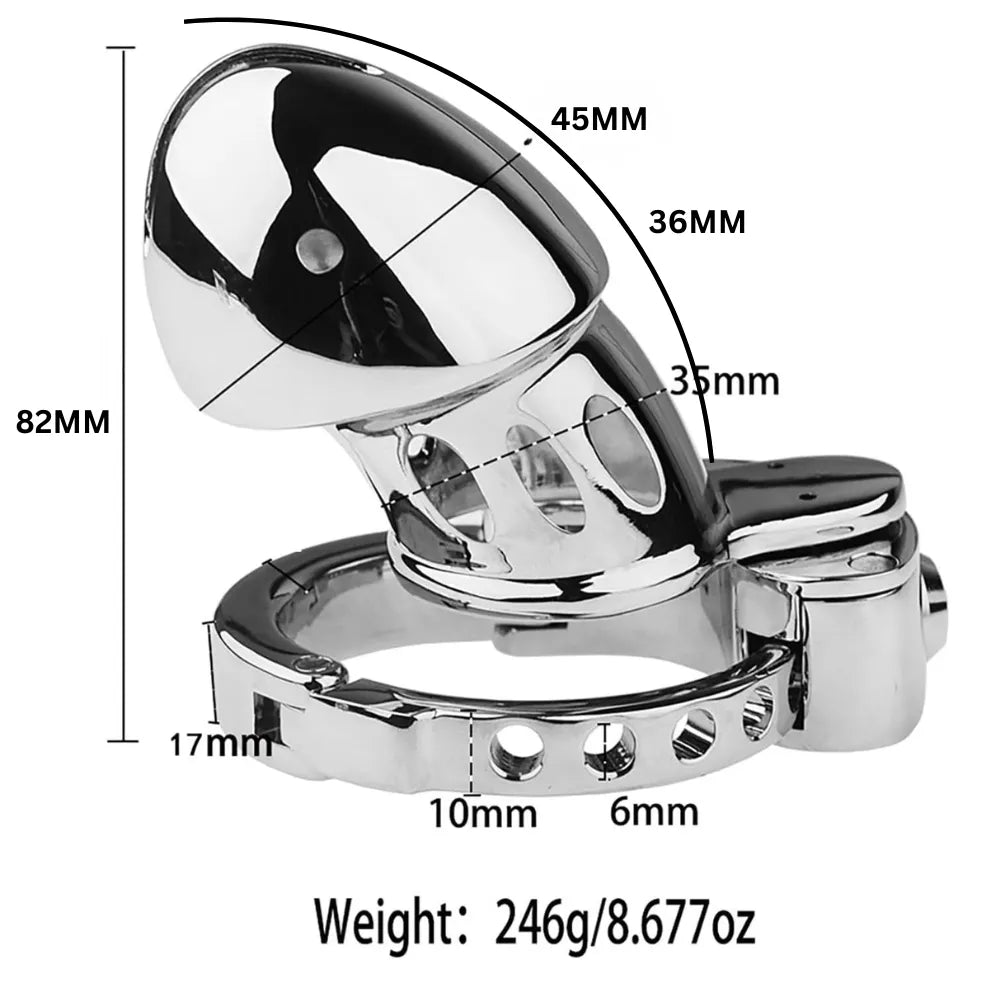 Adjustable Premium Stainless Steel Male Chastity Cage