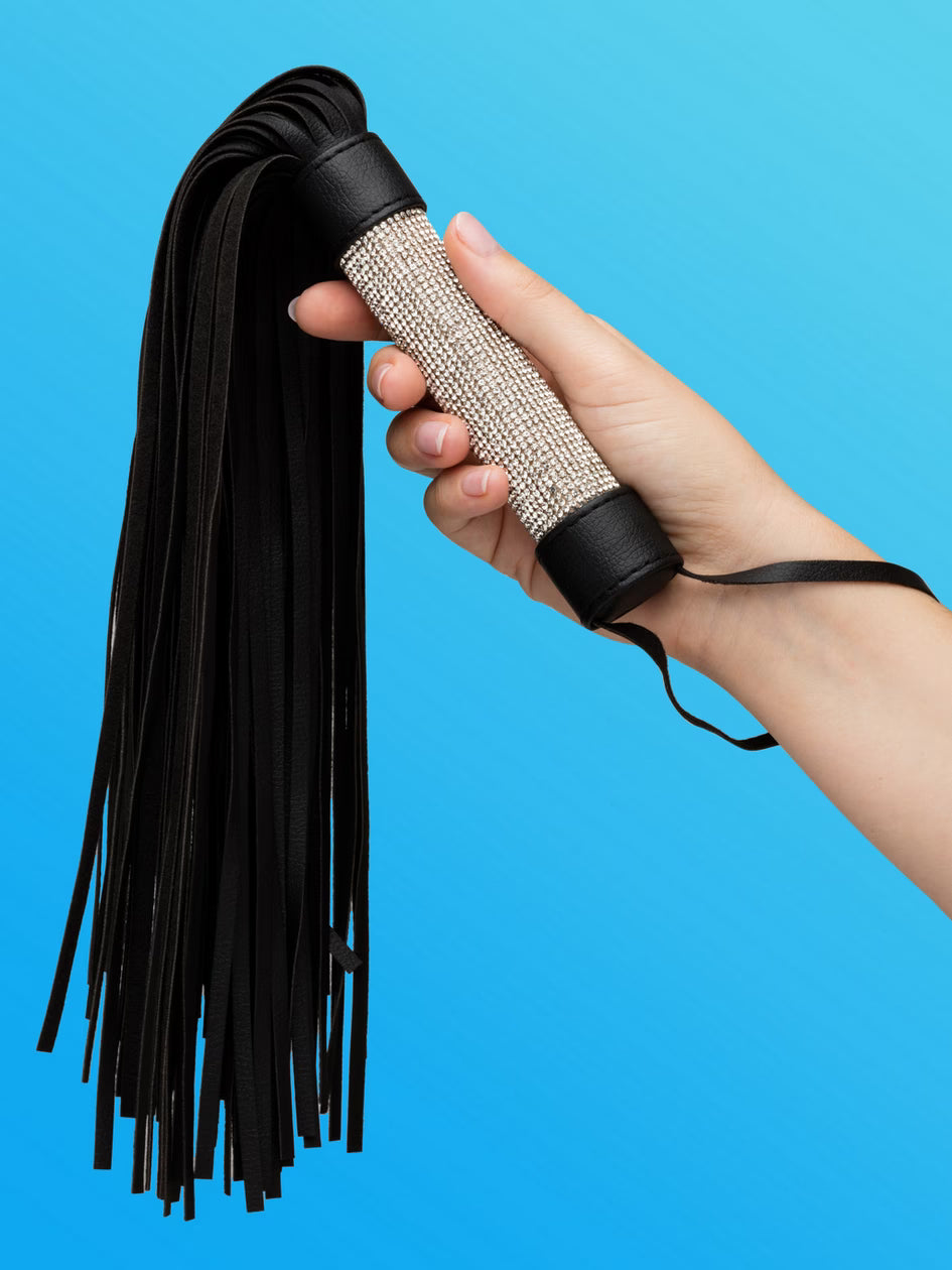 Premium Stone Faux Leather Flogger Whip