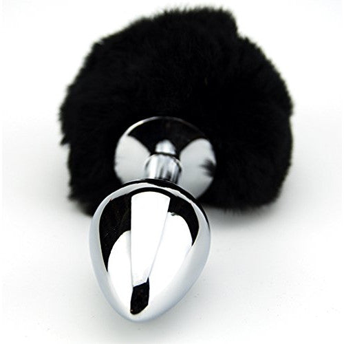 Stainless Steel Bunny Tail Anal/Butt Plug