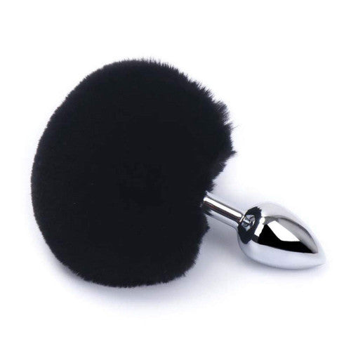 Stainless Steel Bunny Tail Anal/Butt Plug