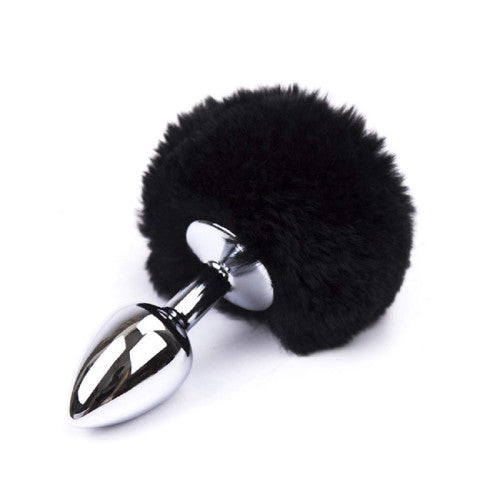 Stainless Steel Bunny Tail Anal/Butt Plug