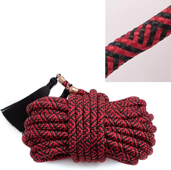 Red &amp; Black Braided Design Hardcore Tie Rope