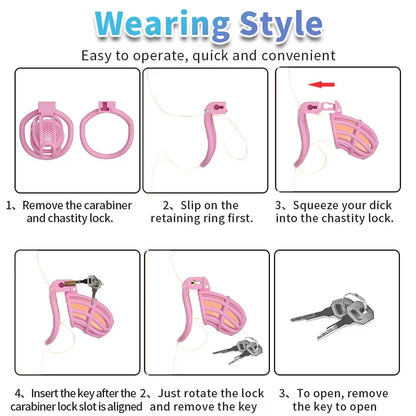 PVC Honeycomb Chastity Cage