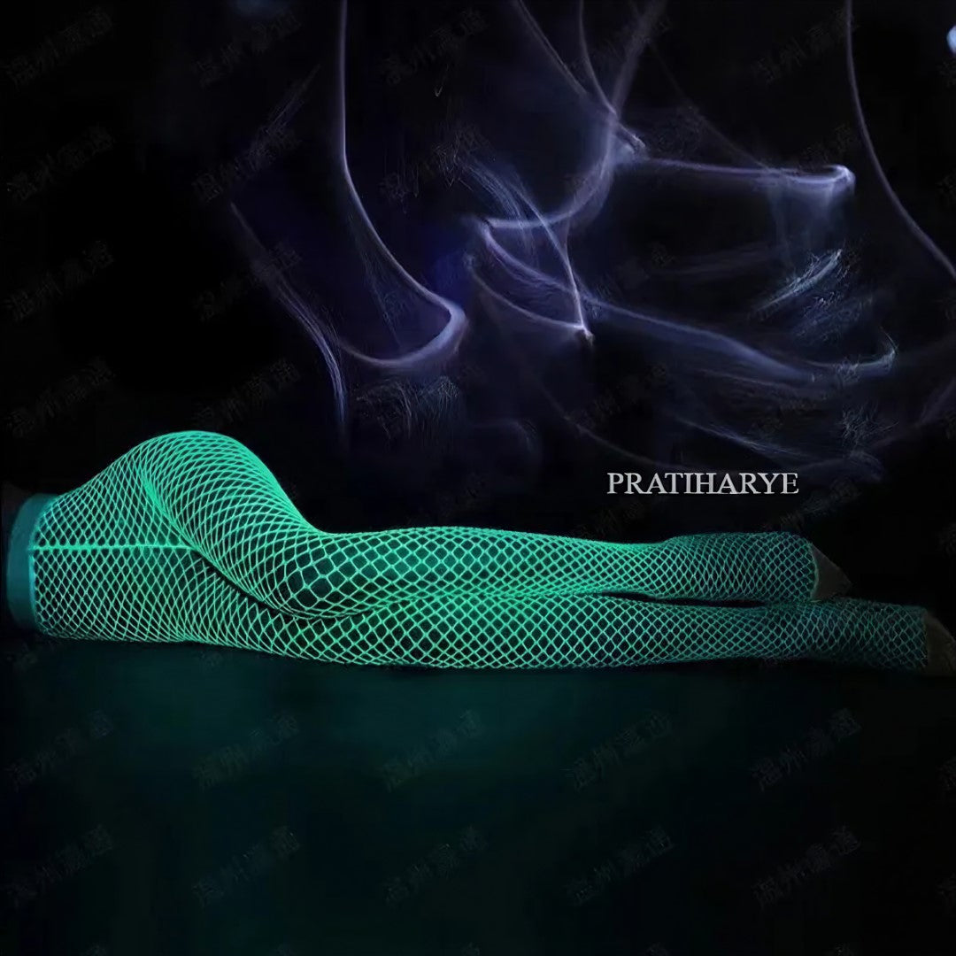 Glow In Dark Fishnet Stocking 