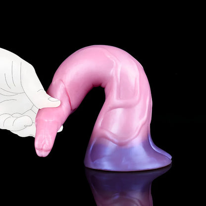 11.46 Inch Pink Texture Monster Fantasy Dildo