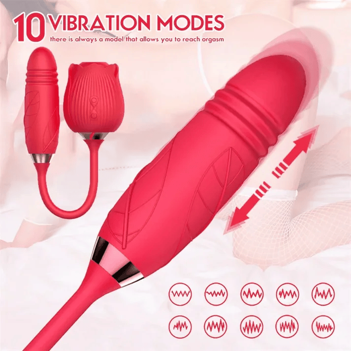 Lure Spa Rose Bliss Vibrator with Suction