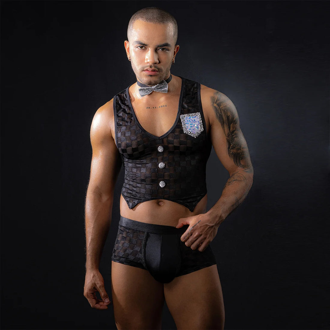Noir Mesh Men Power Set