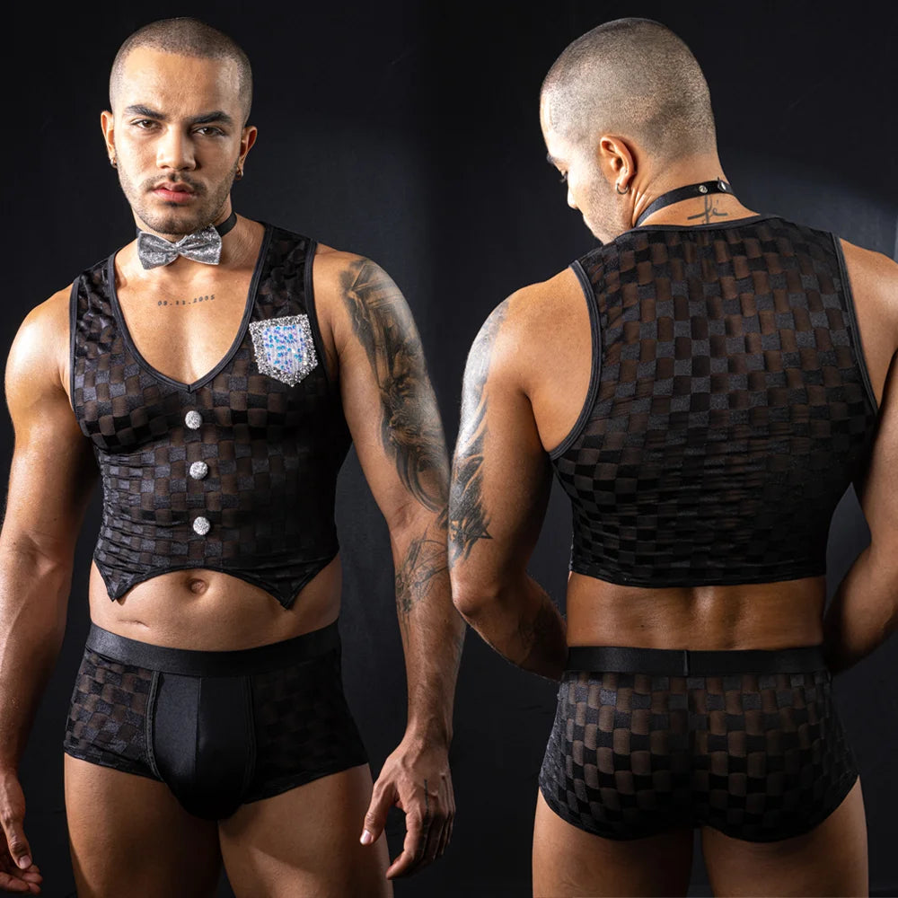 Noir Mesh Men Power Set