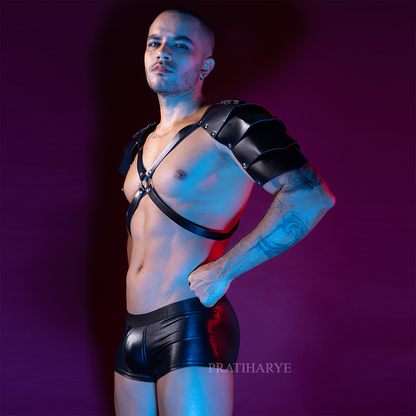 Male Dominator Leather Armor Harness Set