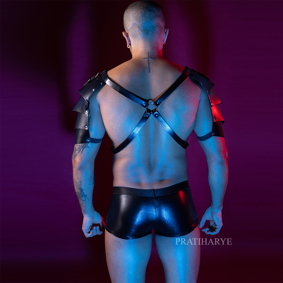 Male Dominator Leather Armor Harness Set