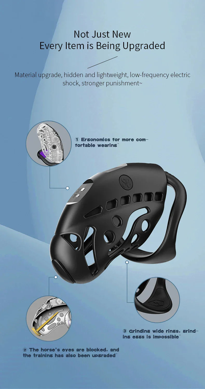 Premium Lockin Wireless Remote Electric Chastity Cage