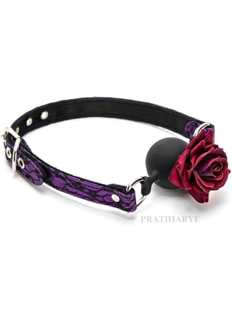 Silicone Rose Gag Ball