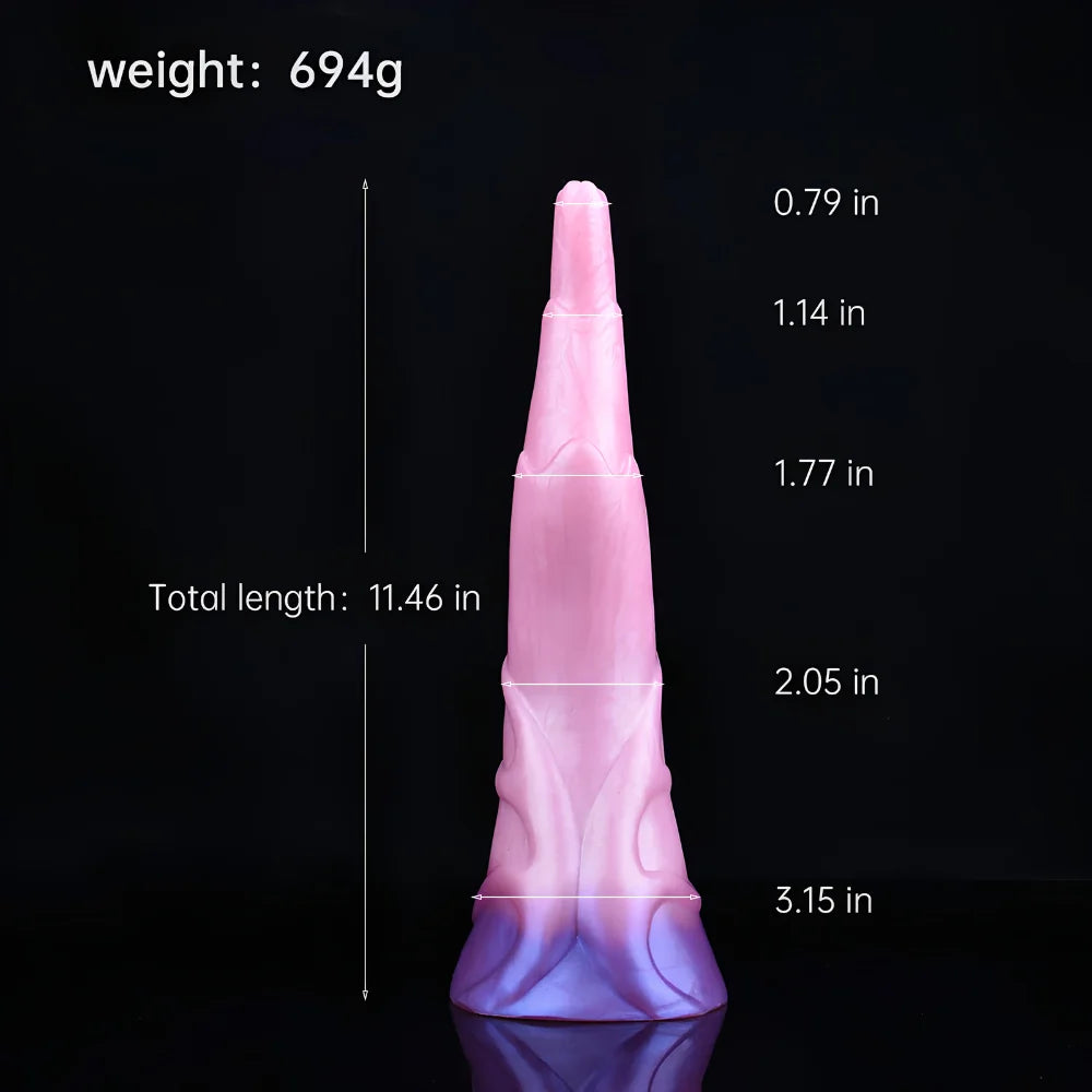11.46 Inch Pink Texture Monster Fantasy Dildo