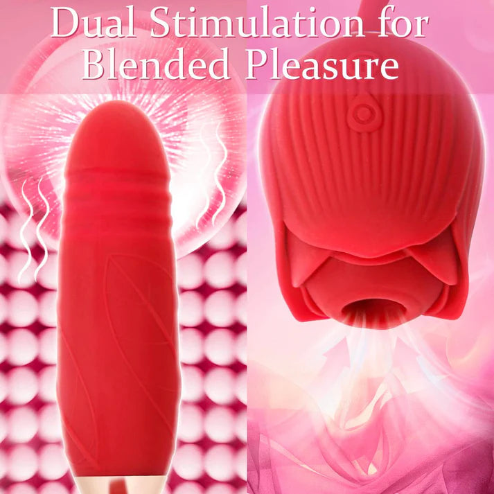 Lure Spa Rose Bliss Vibrator with Suction