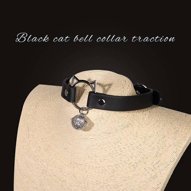 Adjustable Cat Bell Collar Leash