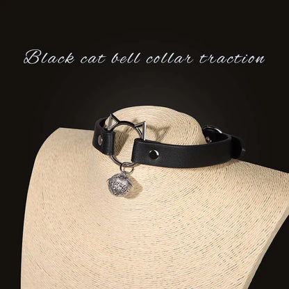 Adjustable Cat Bell Collar Leash