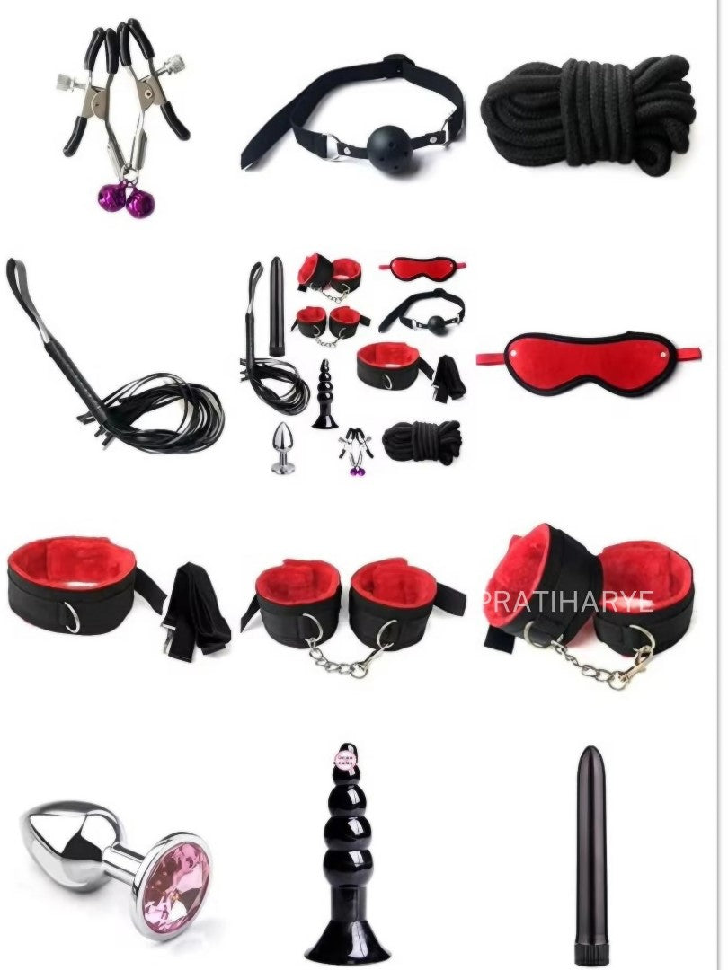 15 pc BDSM kit with Electric vibrator