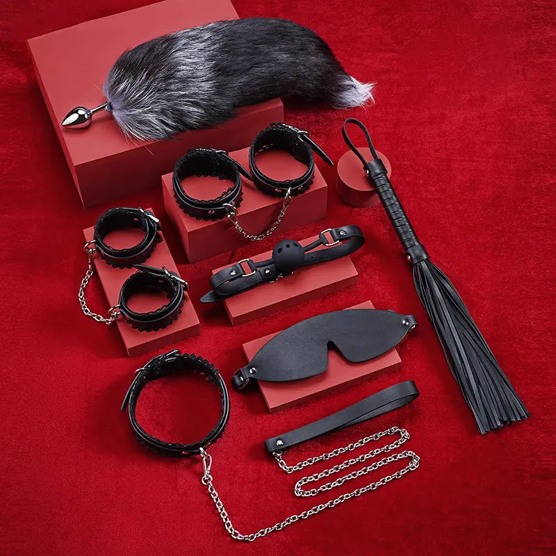 Premium Leather 7pc BDSM Kit