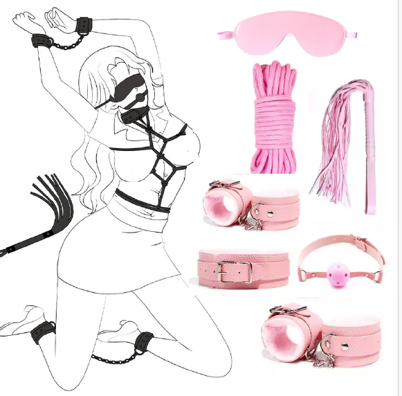 bdsm kit, Pratiharye, BDSM kit online india, BDSM kit price, Bondage accessories, Sexual wellness product, bdsm bondage, bdsm dress, bondage kit, couple sex dice, sex dice, Bondage Kit Online India, Premium bdsm Kit, Hardcore Online India
BDSM Bondage Kit for Couples - Pink
