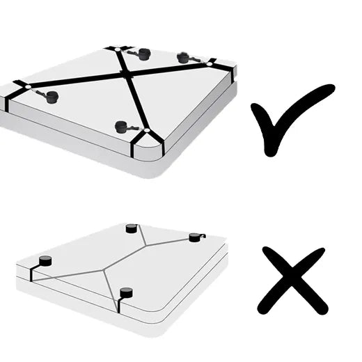 Trendy 4 Corner Bed Restraint with Hand &amp; Ankle Cuff&