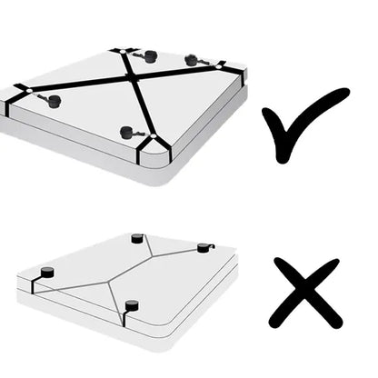 Trendy 4 Corner Bed Restraint with Hand &amp; Ankle Cuff&