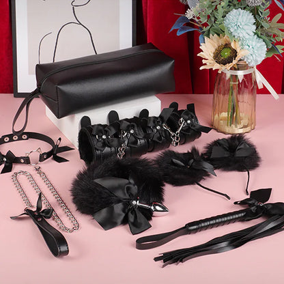 Bondage accessories
Pratiharye
BDSM kit online india 
BDSM kit price
Black 7pc BDSM KIT with Pouch