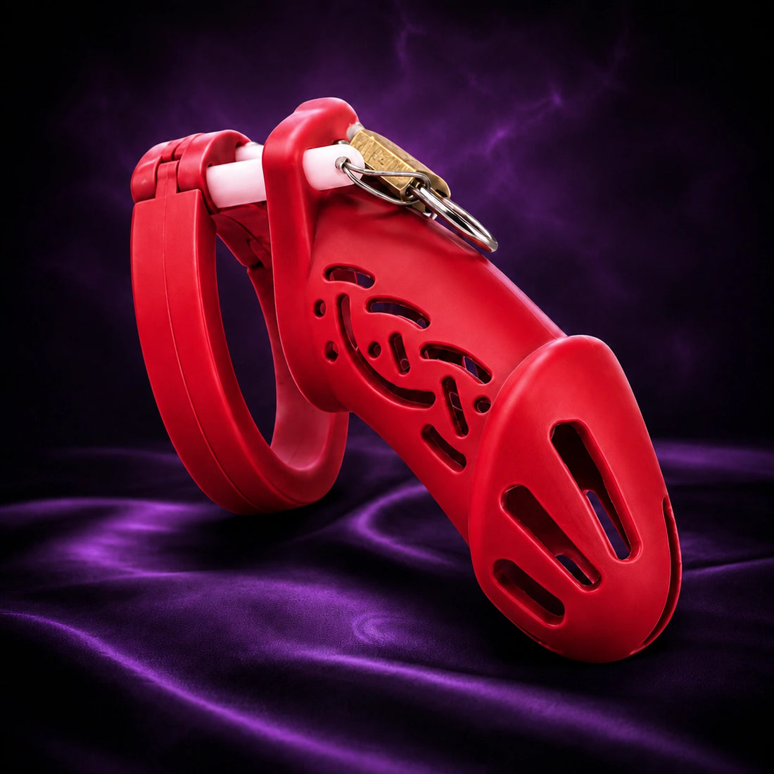 Premium Silicone Male Chastity Cage lock