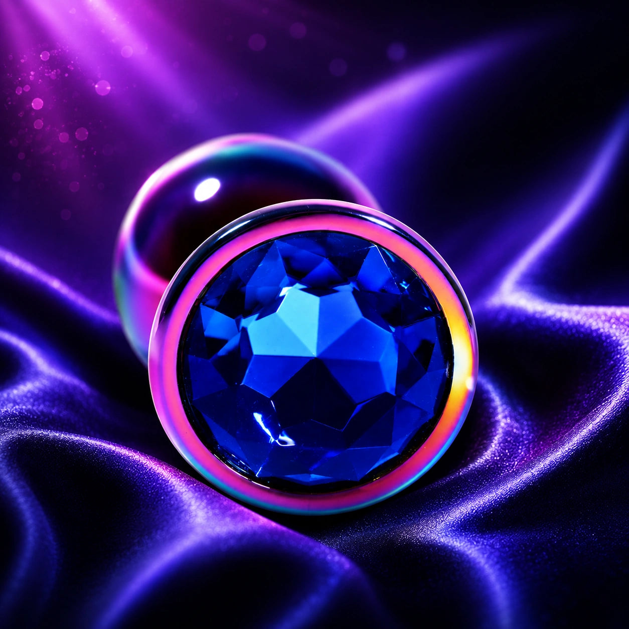 Premium Rainbow Alloy Circle Butt Plug unisex