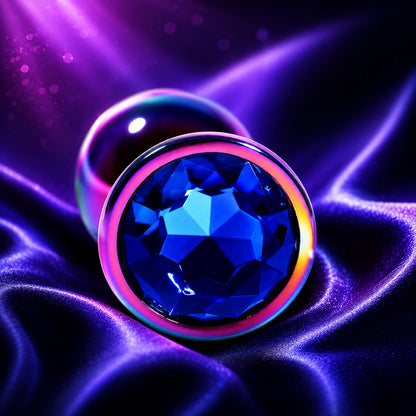 Premium Rainbow Alloy Circle Butt Plug unisex