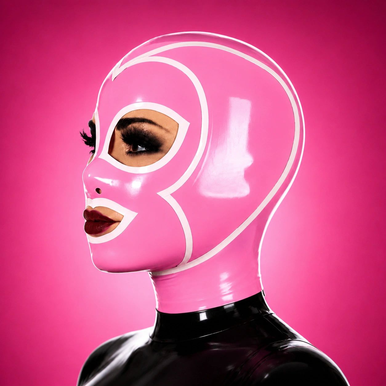 Premium Mold Handmade Latex Original Mask Hood for Women