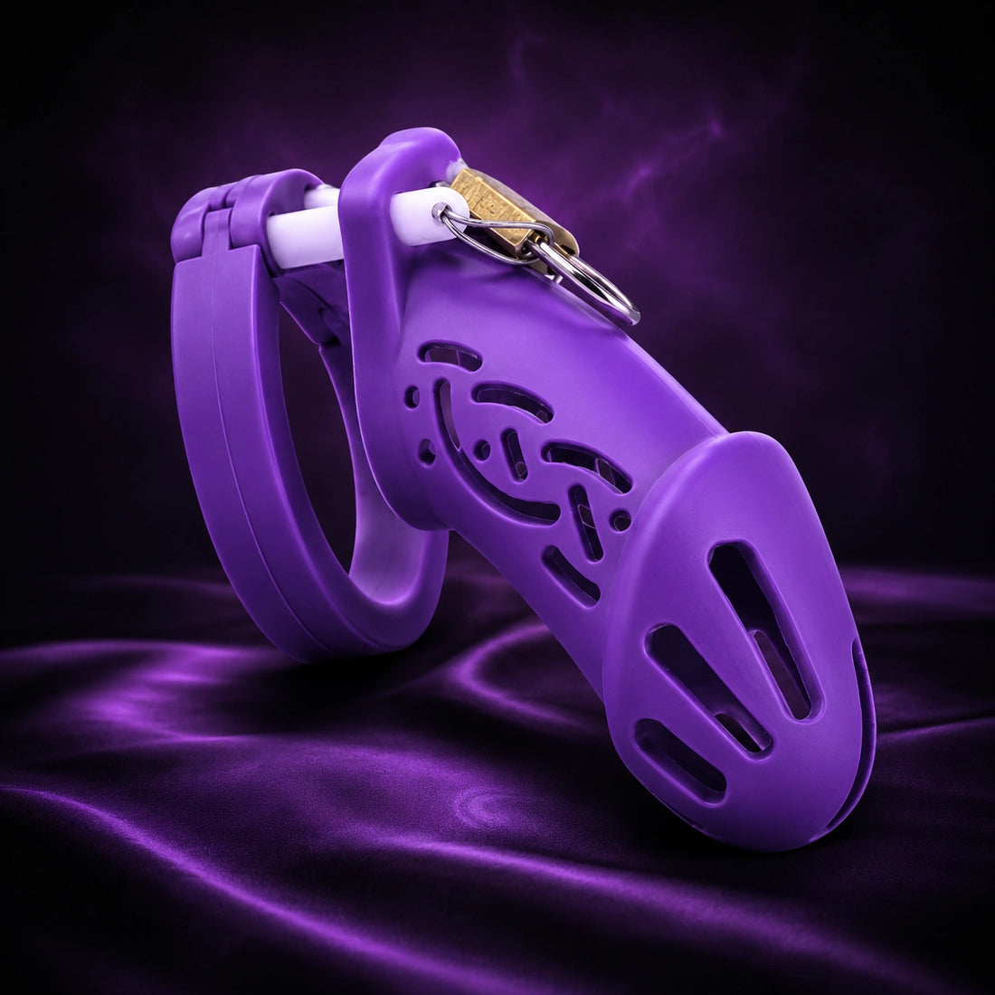 Premium Silicone Male Chastity Cage lock