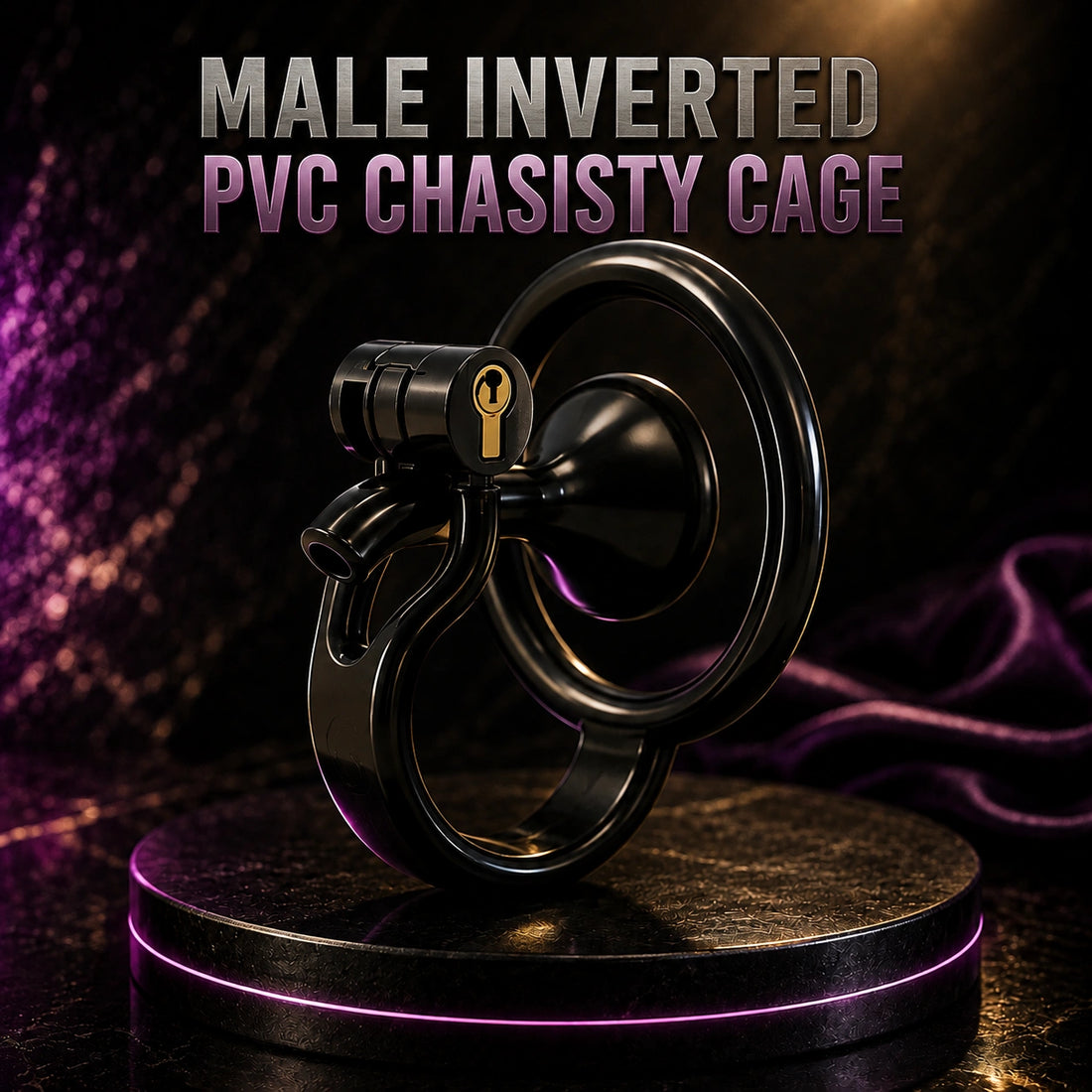 Male Inverted PVC Chastity Cage
