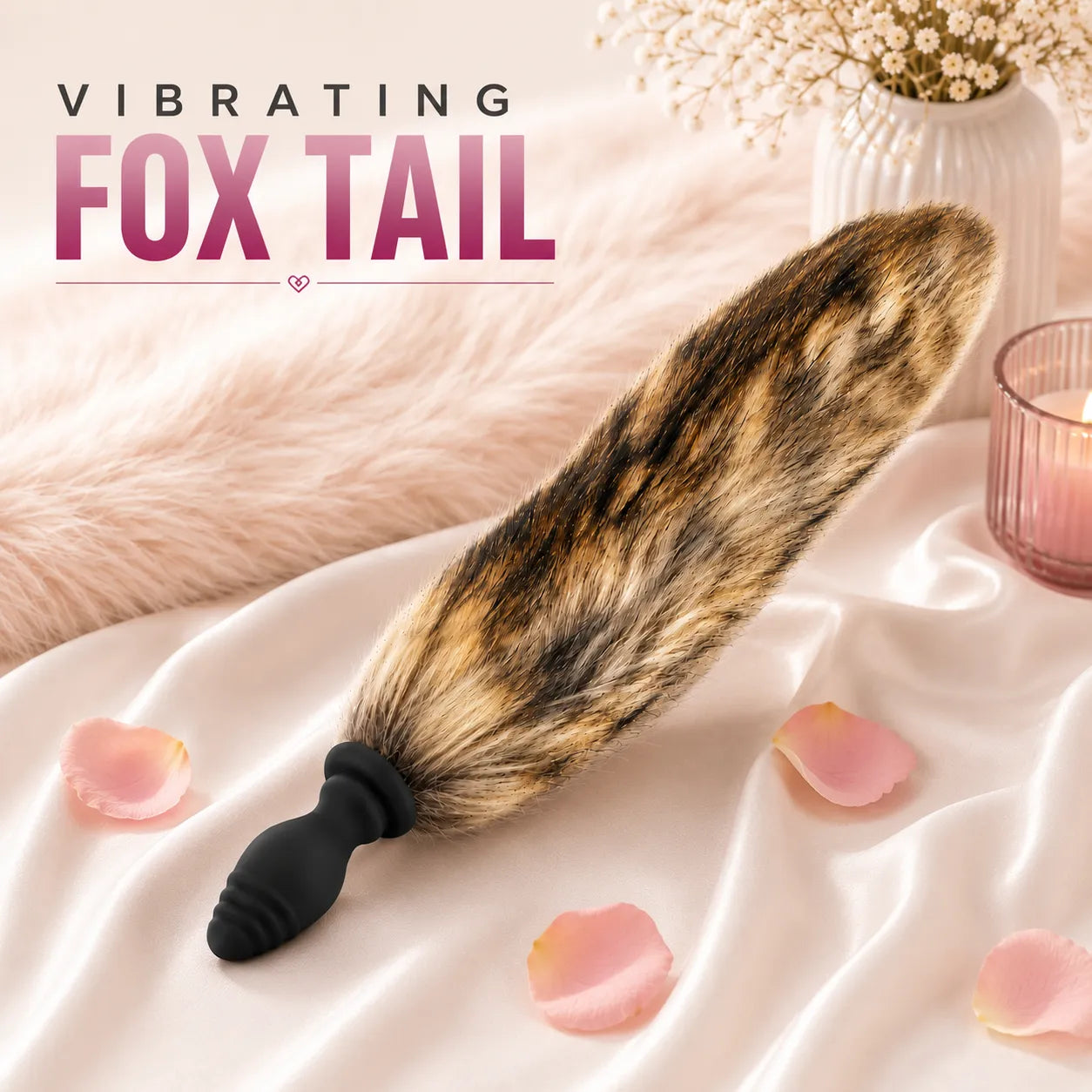 Vibrating Fox Tail with Remote Control