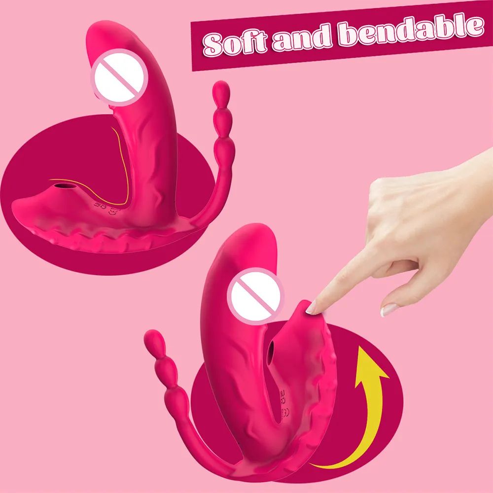 Pink soft and bendable product with hand pointing at it on a pink background